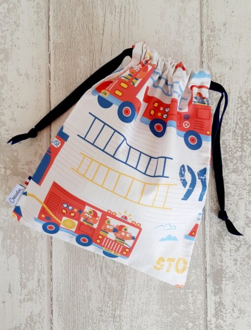 Sac a doudou Pompier maternelle Creacoton