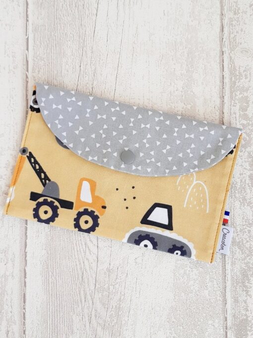 Pochette range serviette Bulldozer Creacoton