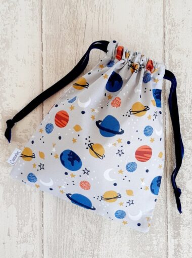 Sac a doudou coton bio Galaxie Creacoton