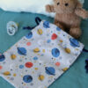 Sac a doudou coton bio Galaxie My lovely family maternelle