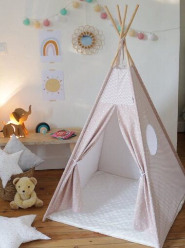 Tipi enfant Blush Creacoton tente cabane Oeko-Tex made in France