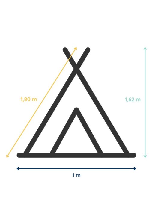 plan dimensions tipi Creacoton