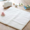 tapis bebe enfant polaire minky blanc pois My Lovely Family