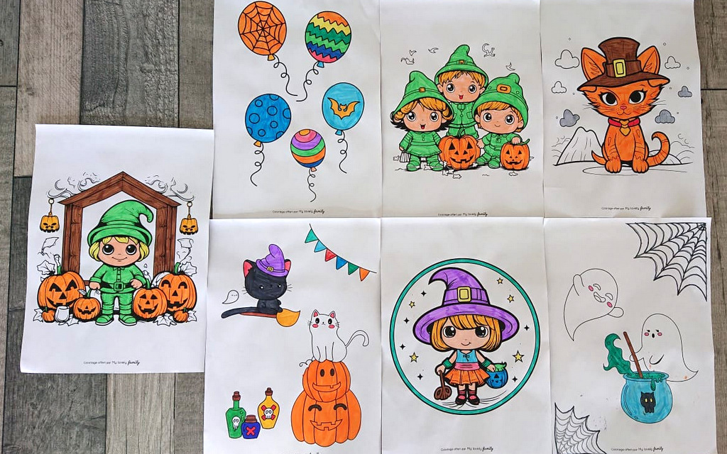 cahier de coloriage halloween enfant maternelle My Lovely Family