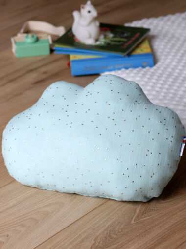 Coussin nuage enfant Mint et Or My Lovely Family