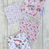 Lingette lavable Petite foret rose minky x4 my lovely family