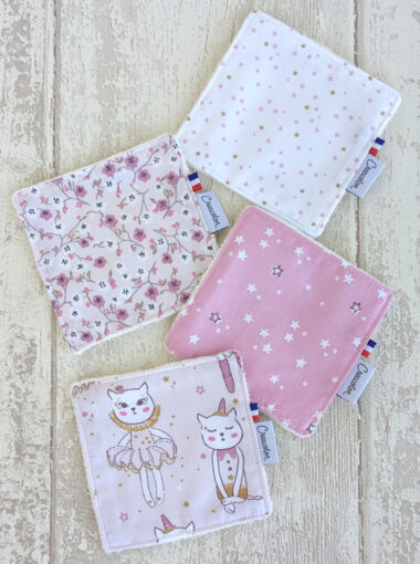 Lingette lavable ballerine chat x4 my lovely family