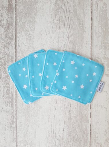 lingette lavable x4 bleu turquoise My Lovely Family